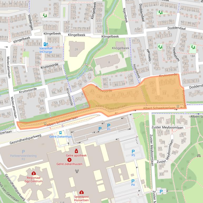 Kaart van postcodegebied 7339KR.