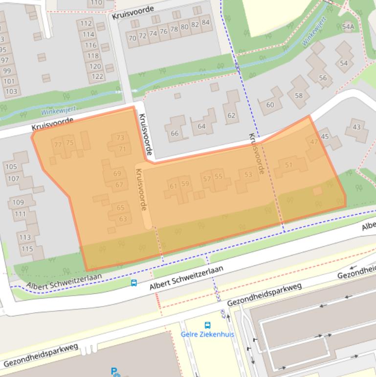 Kaart van postcodegebied 7339KS.