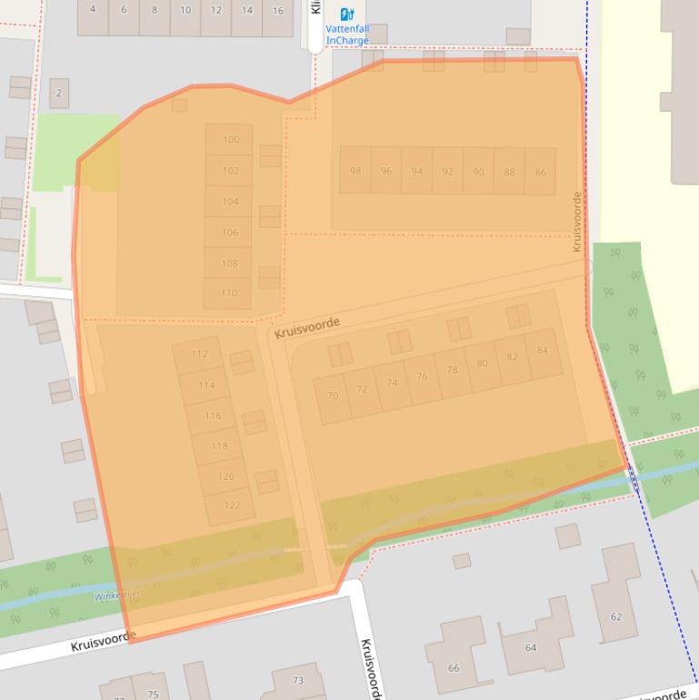 Kaart van postcodegebied 7339KW.