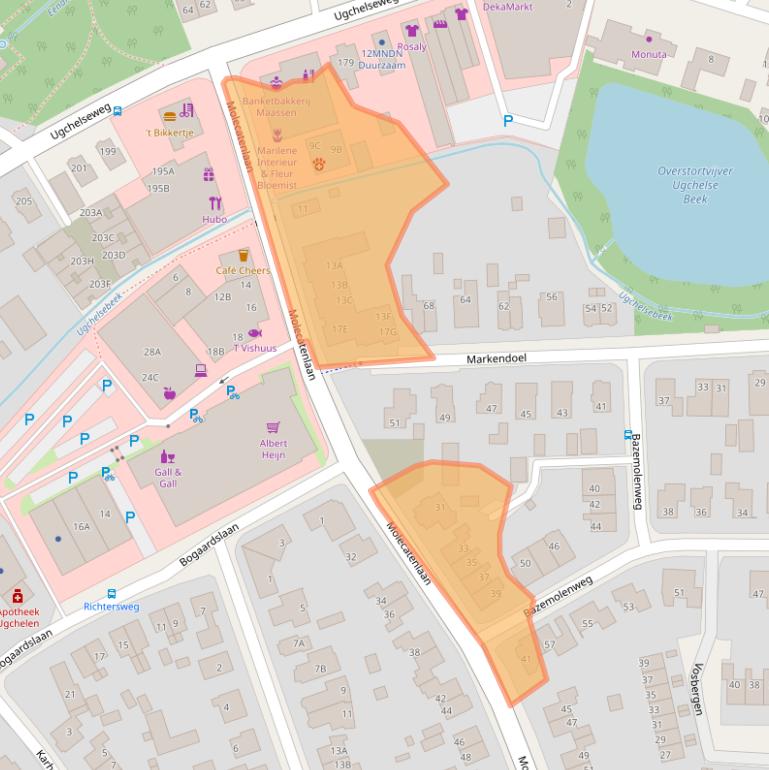 Kaart van postcodegebied 7339LH.