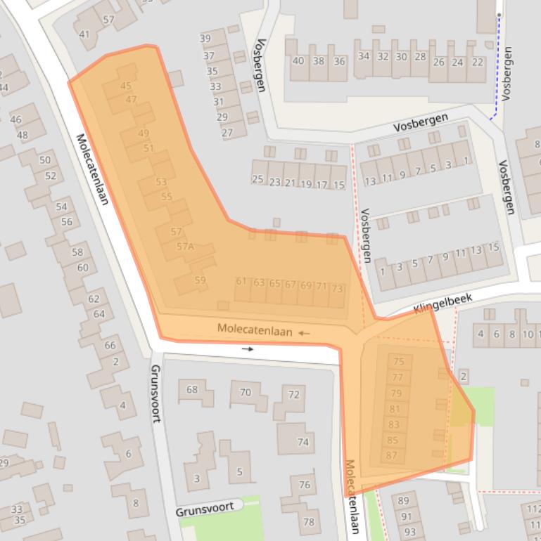 Kaart van postcodegebied 7339LJ.