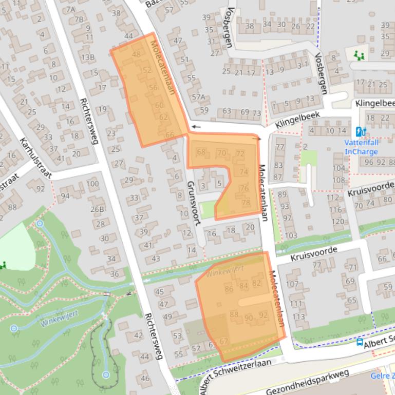 Kaart van postcodegebied 7339LN.