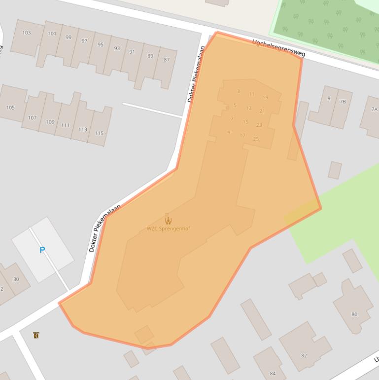 Kaart van postcodegebied 7339MD.