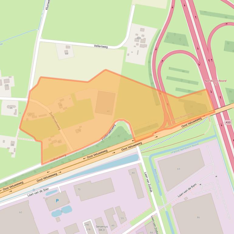 Kaart van postcodegebied 7341AK.