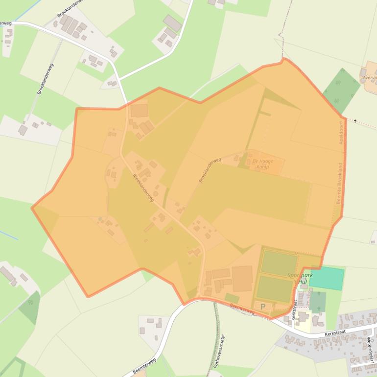 Kaart van postcodegebied 7341PN.