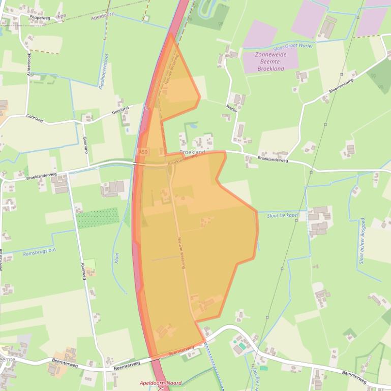 Kaart van postcodegebied 7341PR.