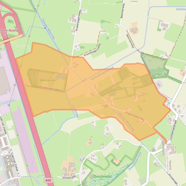 Kaart van postcodegebied 7341PS.