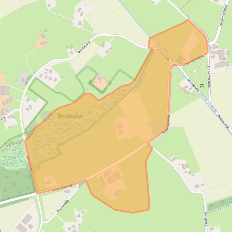 Kaart van postcodegebied 7341SE.