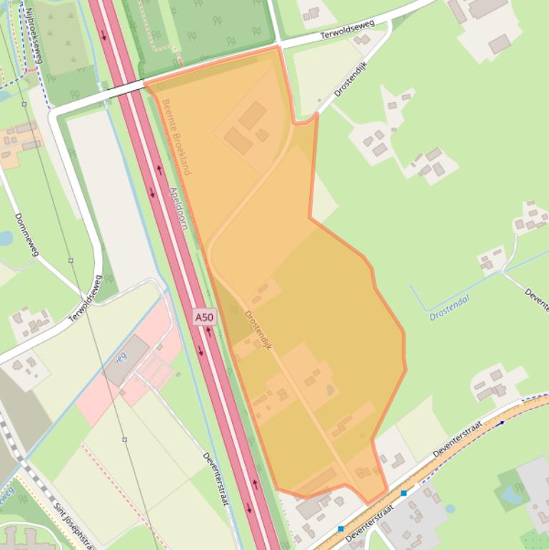 Kaart van postcodegebied 7341SG.