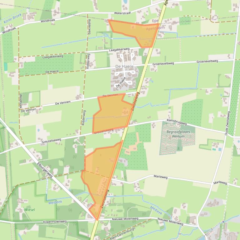 Kaart van postcodegebied 7345AG.