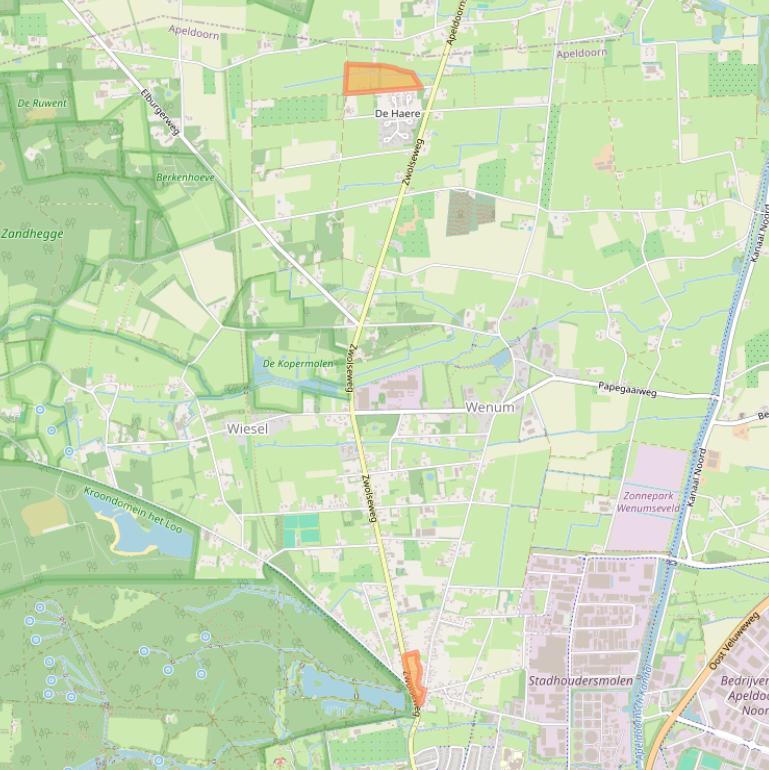 Kaart van postcodegebied 7345AJ.