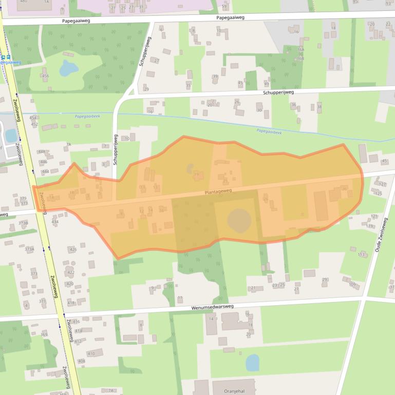 Kaart van postcodegebied 7345AT.