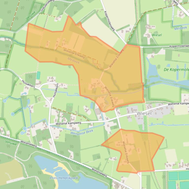 Kaart van postcodegebied 7345CM.