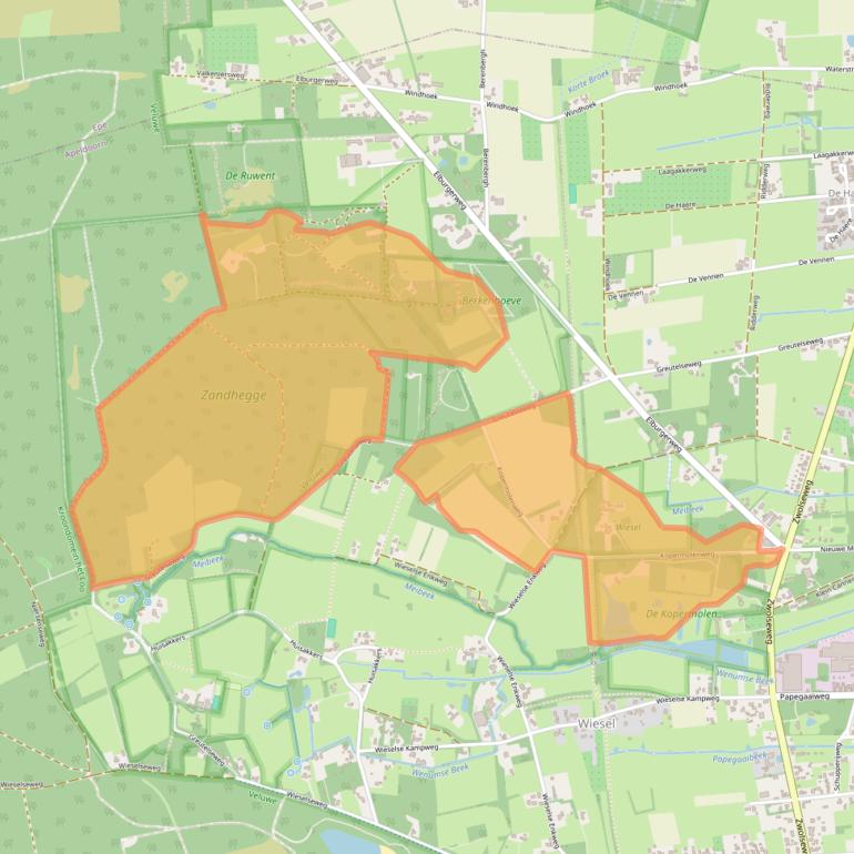 Kaart van postcodegebied 7345CP.