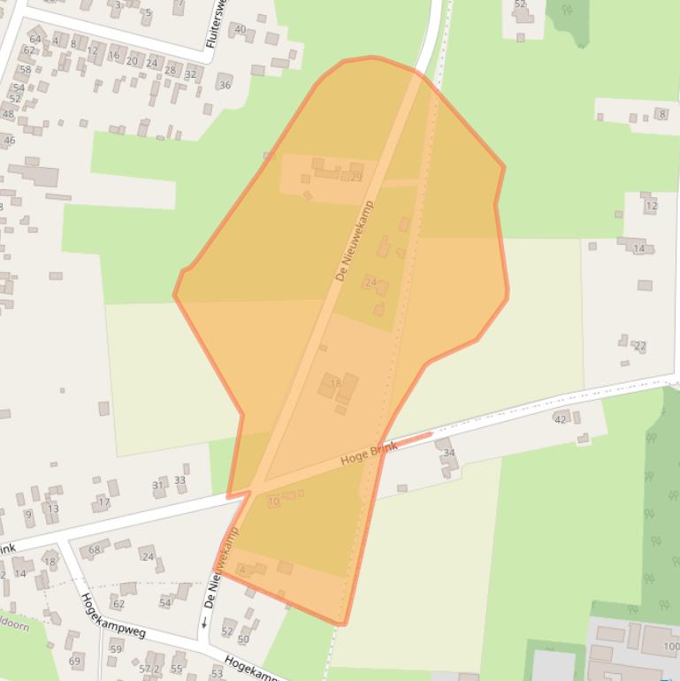 Kaart van postcodegebied 7345DB.