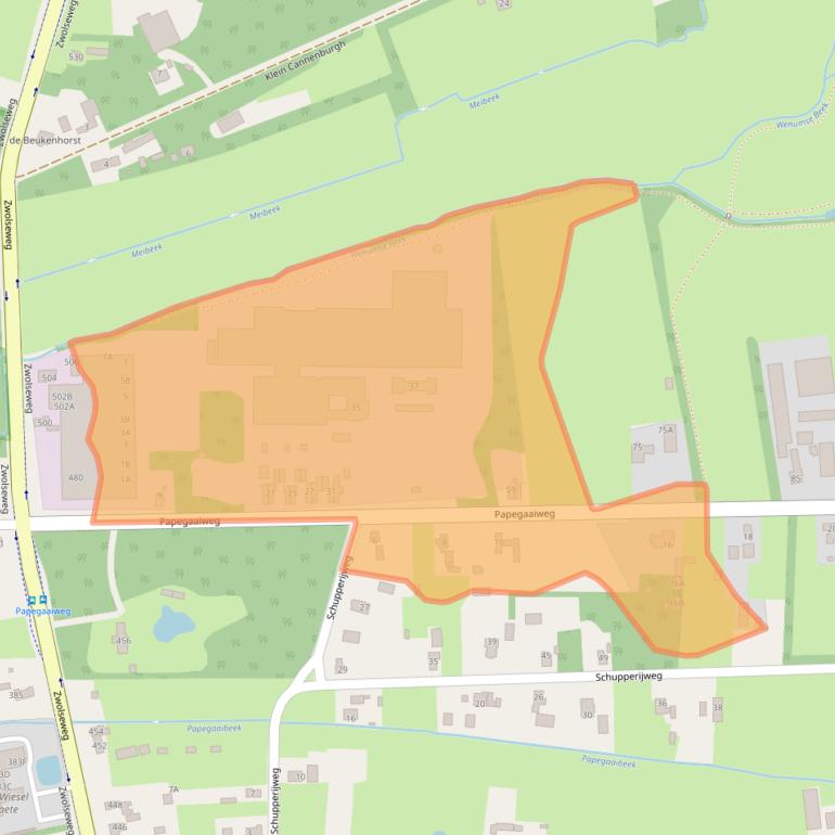 Kaart van postcodegebied 7345DK.