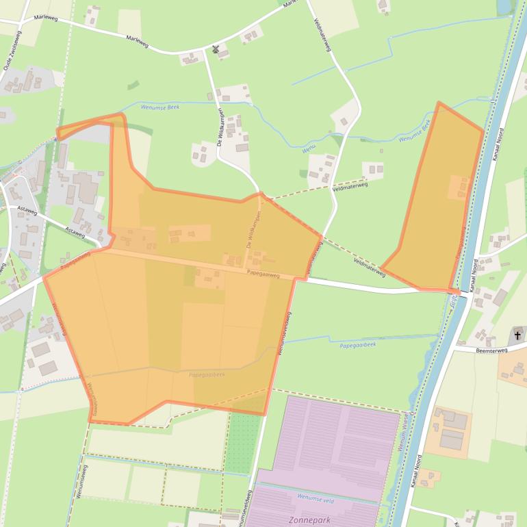 Kaart van postcodegebied 7345DM.