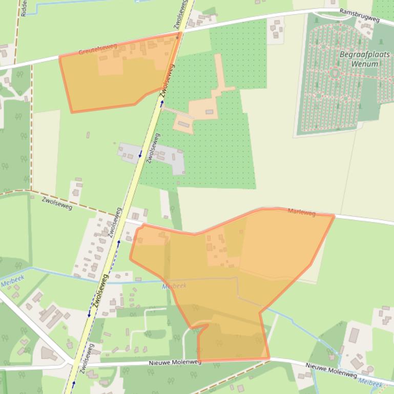 Kaart van postcodegebied 7345DT.