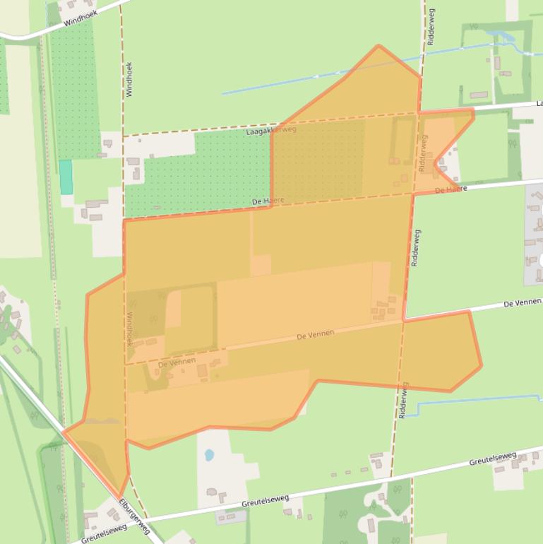 Kaart van postcodegebied 7345EC.
