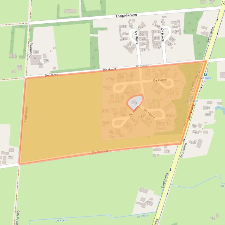 Kaart van postcodegebied 7345EM.