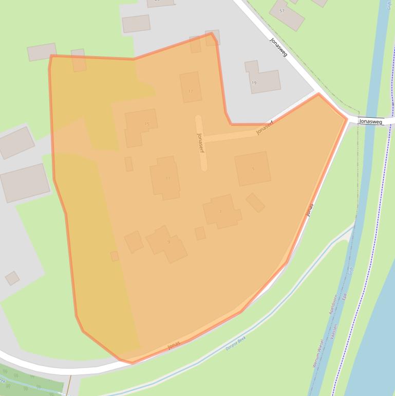 Kaart van postcodegebied 7345EP.