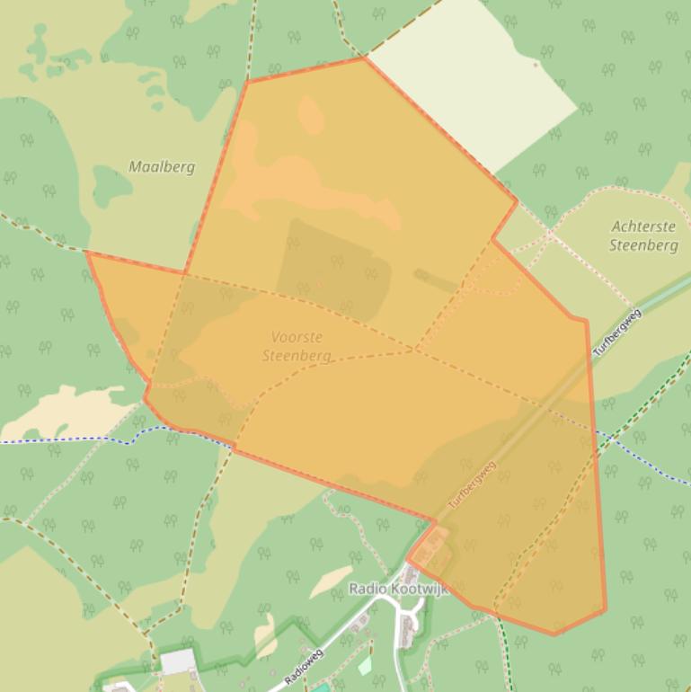 Kaart van postcodegebied 7348BC.