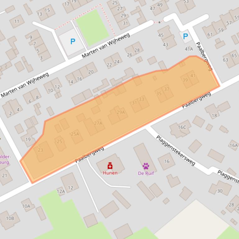 Kaart van postcodegebied 7351AD.