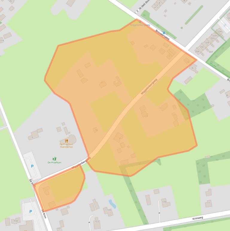 Kaart van postcodegebied 7351BM.