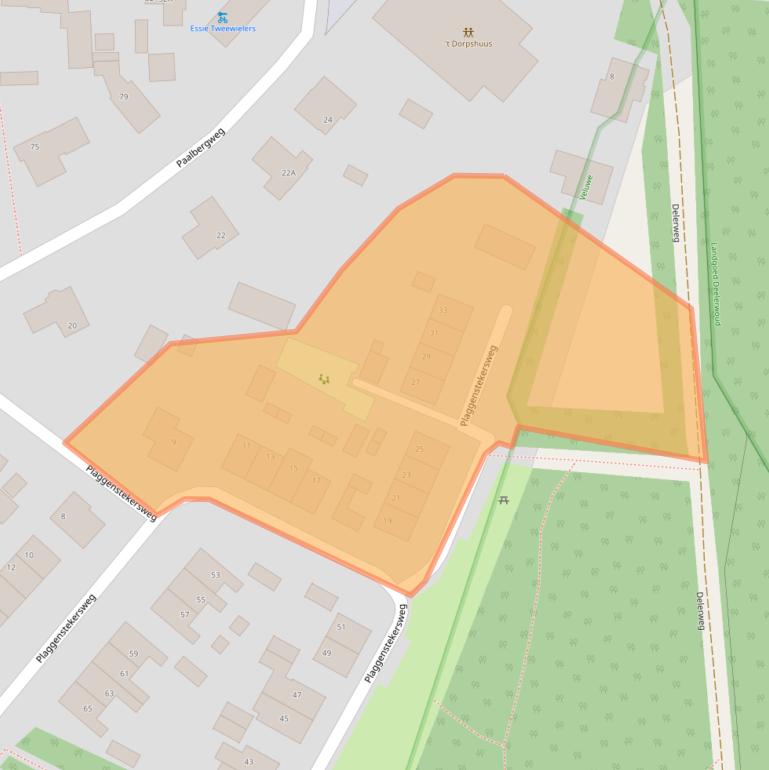 Kaart van postcodegebied 7351CA.