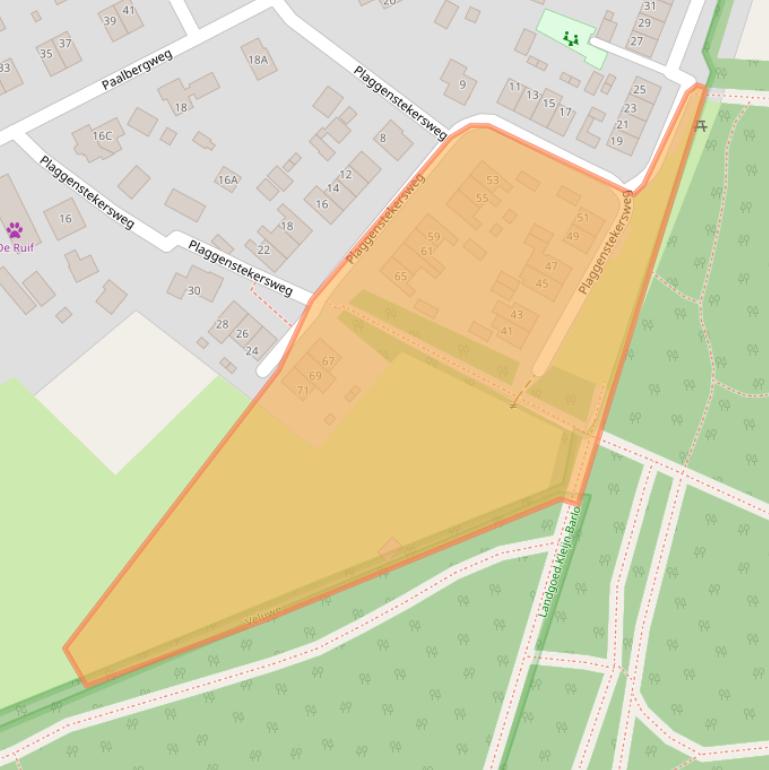 Kaart van postcodegebied 7351CB.