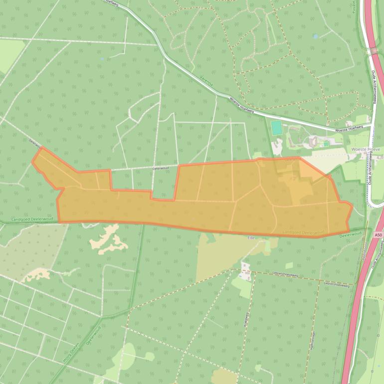 Kaart van postcodegebied 7351TD.