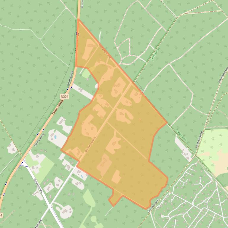 Kaart van postcodegebied 7351TH.