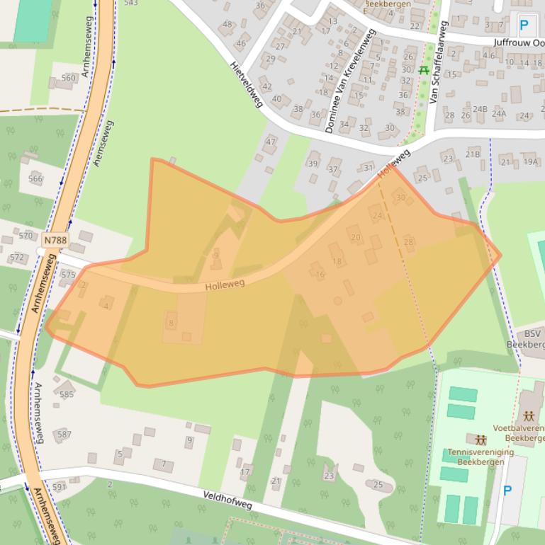 Kaart van postcodegebied 7361AA.