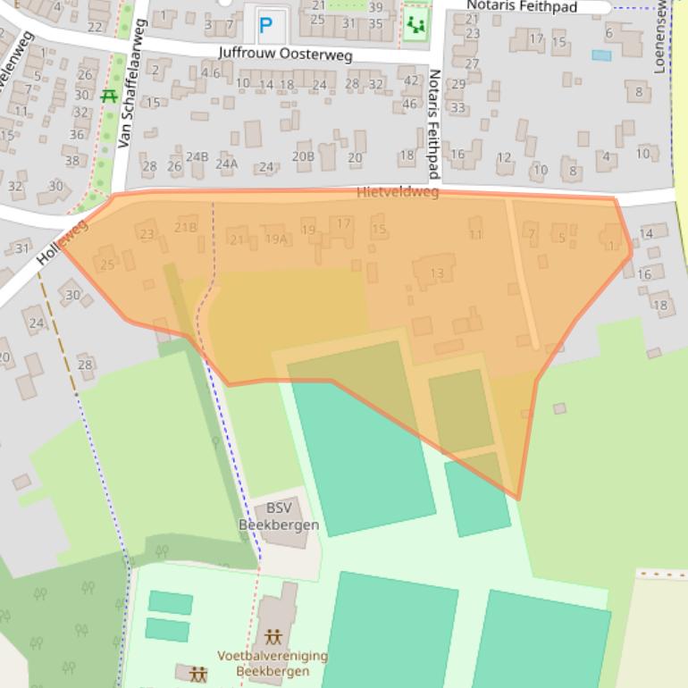 Kaart van postcodegebied 7361AB.