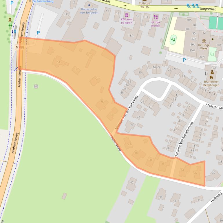 Kaart van postcodegebied 7361AE.