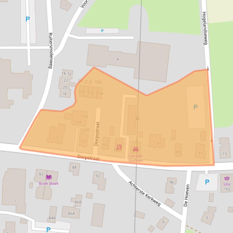 Kaart van postcodegebied 7361AS.