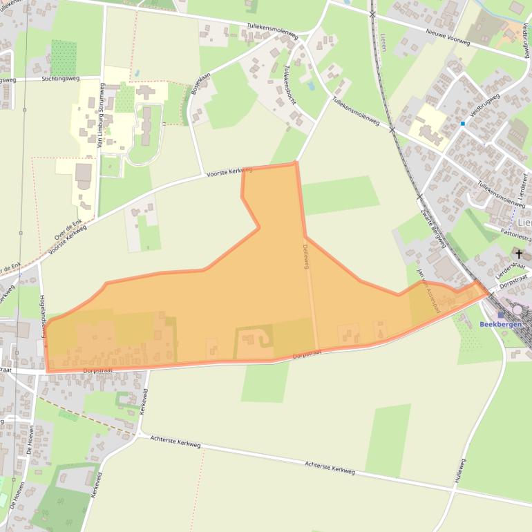 Kaart van postcodegebied 7361AT.