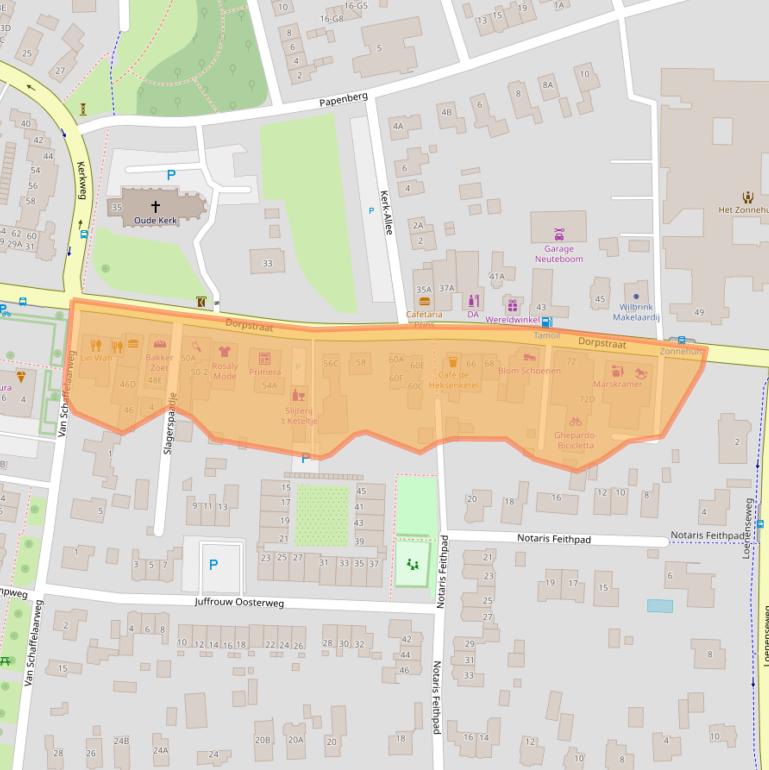 Kaart van postcodegebied 7361AW.