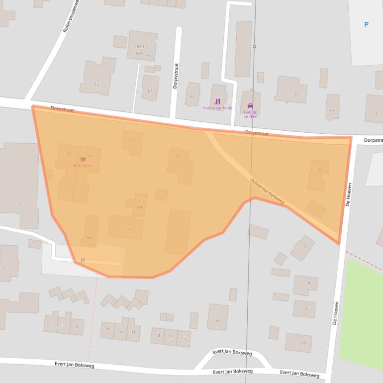 Kaart van postcodegebied 7361AX.