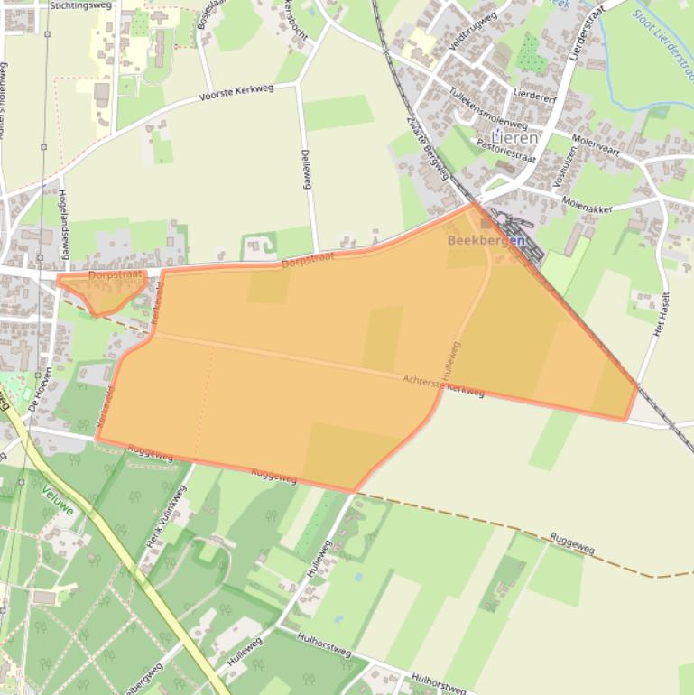 Kaart van postcodegebied 7361AZ.