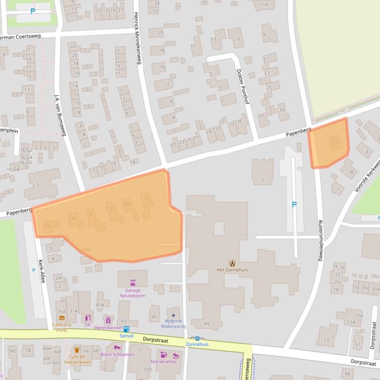 Kaart van postcodegebied 7361BS.