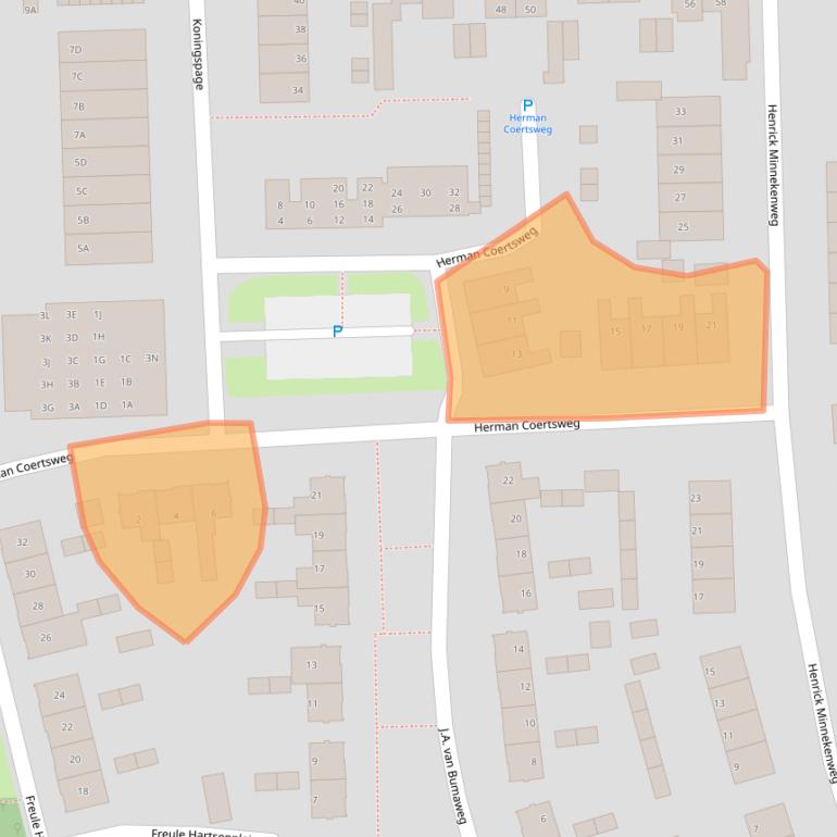 Kaart van postcodegebied 7361CA.