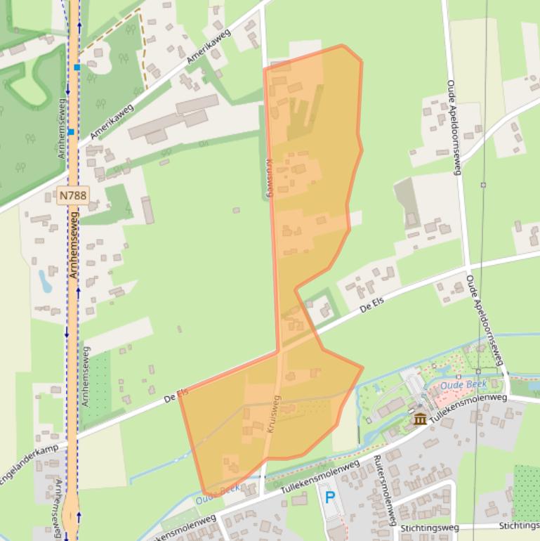 Kaart van postcodegebied 7361EB.