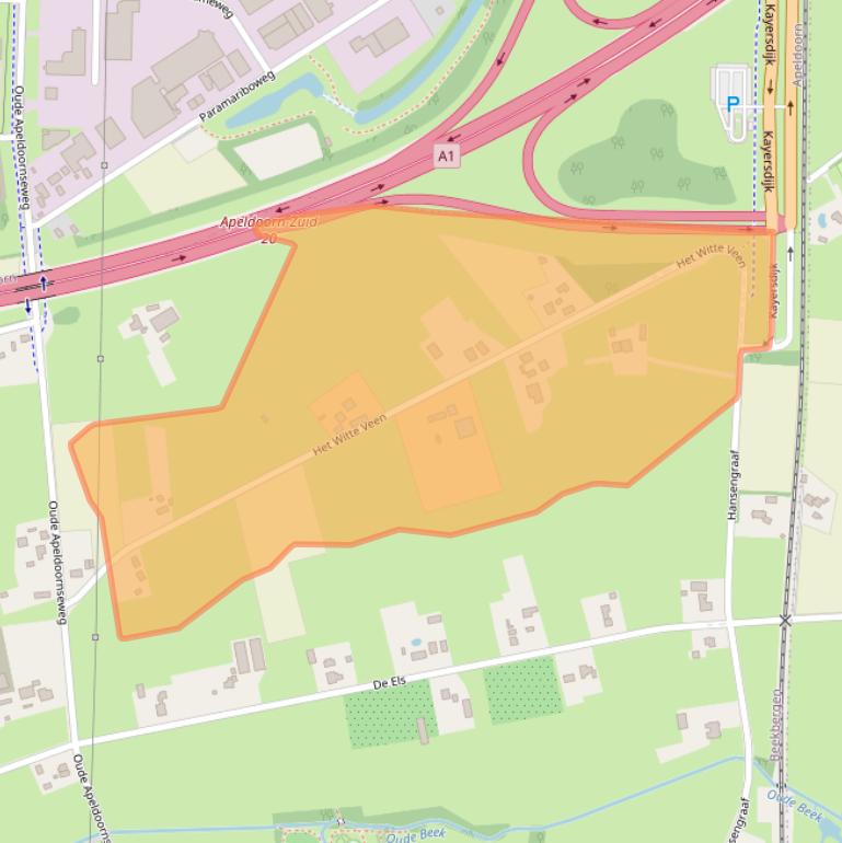 Kaart van postcodegebied 7361EJ.