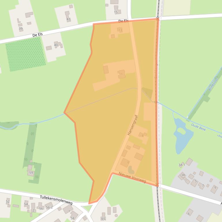 Kaart van postcodegebied 7361EK.