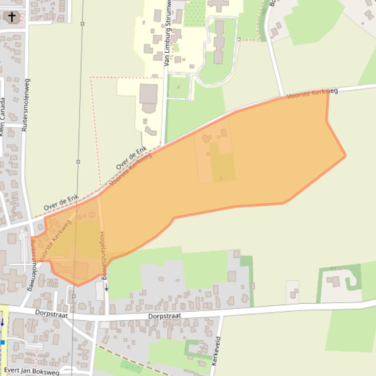 Kaart van postcodegebied 7361ET.