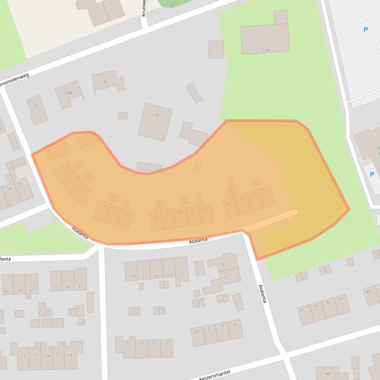 Kaart van postcodegebied 7361EX.
