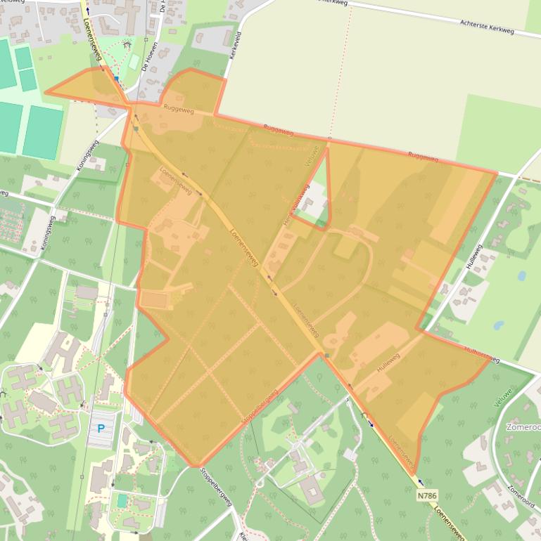 Kaart van postcodegebied 7361GC.