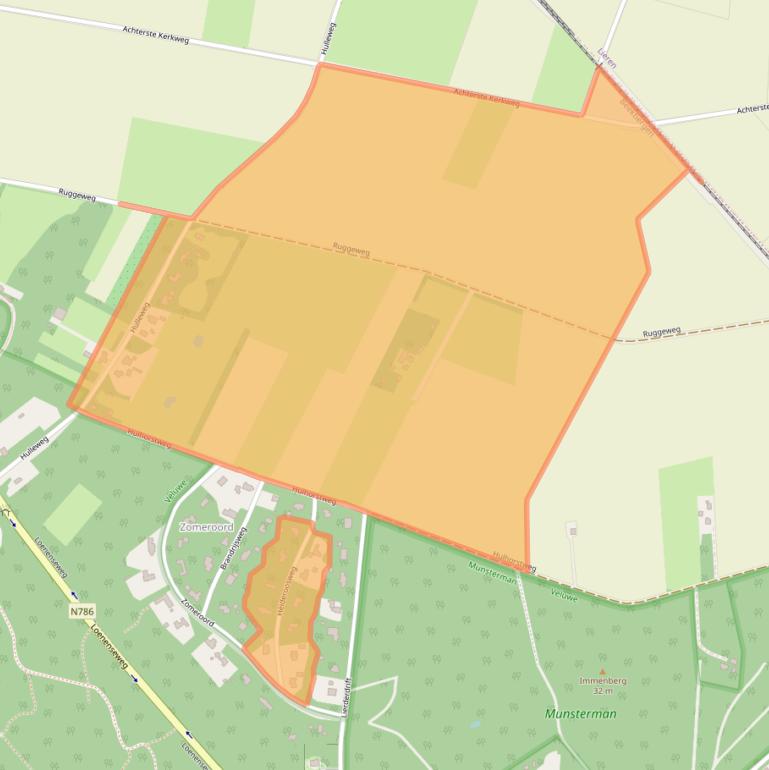 Kaart van postcodegebied 7361GG.