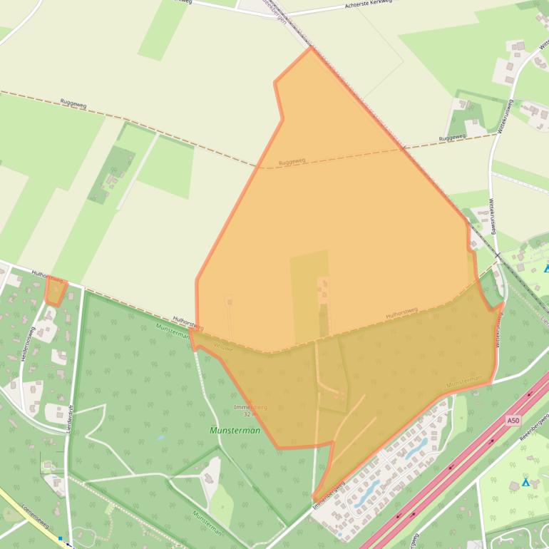 Kaart van postcodegebied 7361GJ.